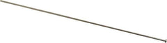 Gibraltar - 2.5mm Pin Diam, 5mm Head Diam x 2mm Head Height, 250mm OAL, Straight Ejector Pin - Steel, 248mm Pin Length - Industrial Tool & Supply