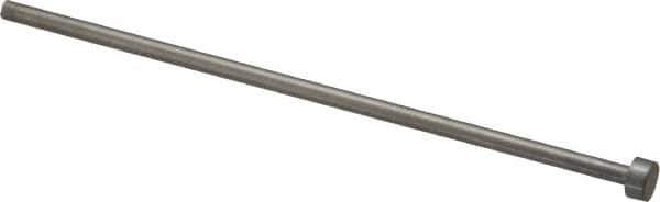 Gibraltar - 3mm Pin Diam, 6mm Head Diam x 3mm Head Height, 100mm OAL, Straight Ejector Pin - Steel, 97mm Pin Length - Industrial Tool & Supply