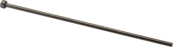 Gibraltar - 3mm Pin Diam, 6mm Head Diam x 3mm Head Height, 125mm OAL, Straight Ejector Pin - Steel, 122mm Pin Length - Industrial Tool & Supply