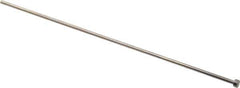 Gibraltar - 3mm Pin Diam, 6mm Head Diam x 3mm Head Height, 200mm OAL, Straight Ejector Pin - Steel, 197mm Pin Length - Industrial Tool & Supply