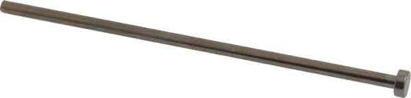 Gibraltar - 4mm Pin Diam, 8mm Head Diam x 3mm Head Height, 125mm OAL, Straight Ejector Pin - Steel, 122mm Pin Length - Industrial Tool & Supply