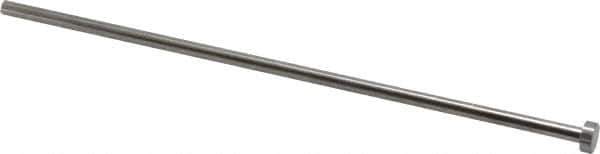 Gibraltar - 4mm Pin Diam, 8mm Head Diam x 3mm Head Height, 160mm OAL, Straight Ejector Pin - Steel, 157mm Pin Length - Industrial Tool & Supply