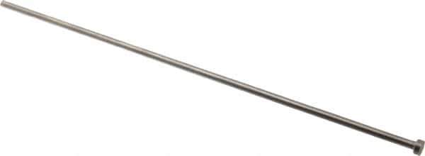 Gibraltar - 4.5mm Pin Diam, 8mm Head Diam x 3mm Head Height, 250mm OAL, Straight Ejector Pin - Steel, 247mm Pin Length - Industrial Tool & Supply