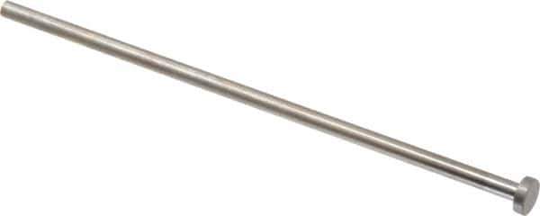 Gibraltar - 5mm Pin Diam, 10mm Head Diam x 3mm Head Height, 160mm OAL, Straight Ejector Pin - Steel, 157mm Pin Length - Industrial Tool & Supply