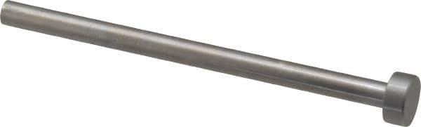 Gibraltar - 6mm Pin Diam, 12mm Head Diam x 5mm Head Height, 100mm OAL, Straight Ejector Pin - Steel, 95mm Pin Length - Industrial Tool & Supply