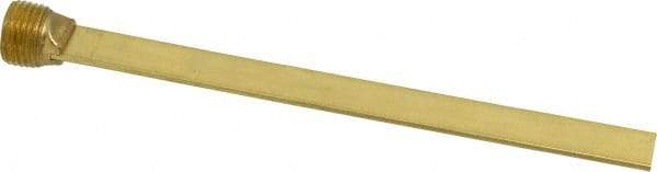 Made in USA - 1/2" NPT Thread, Straight, Die & Mold Cooling Baffle - 8" OAL, Brass - Industrial Tool & Supply