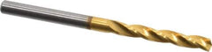 Guhring - 3.2mm 150° Solid Carbide Jobber Drill - TiN Finish, Right Hand Cut, Spiral Flute, Straight Shank, 1.929" OAL, Standard Point - Industrial Tool & Supply