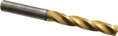 Guhring - 6.6mm 150° Solid Carbide Jobber Drill - TiN Finish, Right Hand Cut, Spiral Flute, Straight Shank, 2.756" OAL, Standard Point - Industrial Tool & Supply