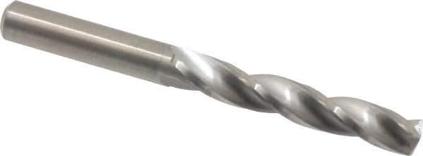 Guhring - 7.1mm 150° Solid Carbide Jobber Drill - Bright Finish, Right Hand Cut, Spiral Flute, Straight Shank, 74mm OAL, Standard Point - Industrial Tool & Supply