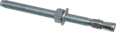 Red Head - 1/2 Inch Diameter, 1/2-13 Inch Thread, 7 Inch Overall Length, Grade 3, Wedge Expansion Concrete Anchor - Steel, Zinc Plated, 5-1/2 Inch Thread Length, Tie Wire Head, 1/2 Inch Drill - Industrial Tool & Supply