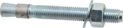 Red Head - 3/4 Inch Diameter, 3/4-10 Inch Thread, 6-1/4 Inch Overall Length, Grade 3, Wedge Expansion Concrete Anchor - Steel, Zinc Plated, 4-3/8 Inch Thread Length, Tie Wire Head, 3/4 Inch Drill - Industrial Tool & Supply