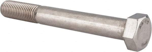 Value Collection - M20x2.50mm Metric Coarse, 160mm Length Under Head Hex Head Cap Screw - Partially Threaded, Grade 316 & Austenitic A4 Stainless Steel, Uncoated, 30mm Hex - Industrial Tool & Supply