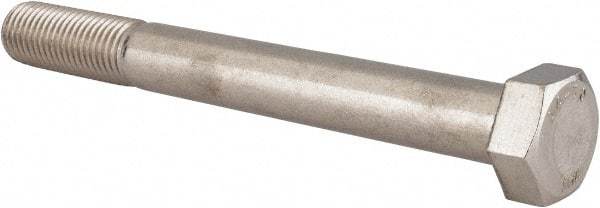 Value Collection - M20x2.50mm Metric Coarse, 180mm Length Under Head Hex Head Cap Screw - Partially Threaded, Grade 316 & Austenitic A4 Stainless Steel, Uncoated, 30mm Hex - Industrial Tool & Supply