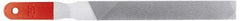 Simonds File - 8" Long, American-Pattern File - Single, Double Cut, Handle - Industrial Tool & Supply