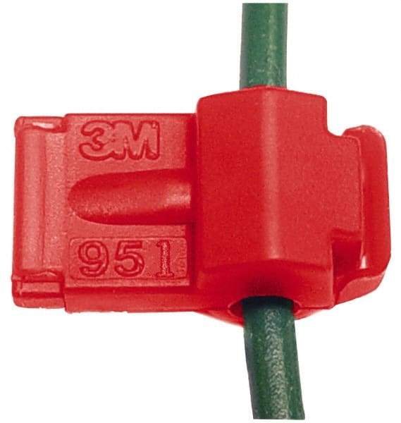 3M - 22 to 18 AWG, Nylon, Fully Insulated, Female Wire Disconnect - 1/4 Inch Wide Tab, Red, CSA Certified, CSA LR32411, UL File E70512, UL Listed - Industrial Tool & Supply