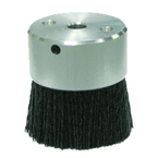 3" Diameter - Maximum Density Crimped Filament MINIATURE Disc Brush - 0.055/120 Grit - Industrial Tool & Supply