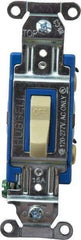 Hubbell Wiring Device-Kellems - 1 Pole, 120 to 277 VAC, 15 Amp, Industrial Grade, Toggle, Wall and Dimmer Light Switch - 1-5/16 Inch Wide x 4-1/16 Inch High - Industrial Tool & Supply
