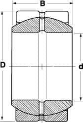 SKF - 280mm Bore Diam, 1,125,000 Lb Dynamic Capacity, Spherical Plain Bearing - 2,250,000 Lb Static Load Capacity - Industrial Tool & Supply