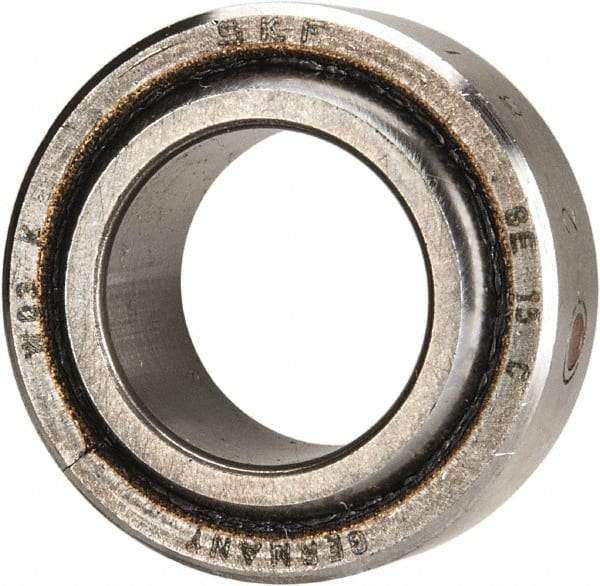 SKF - 15mm Bore Diam, 4,050 Lb Dynamic Capacity, Spherical Plain Bearing - 10,125 Lb Static Load Capacity - Industrial Tool & Supply