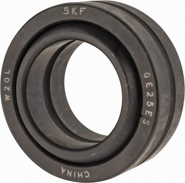 SKF - 25mm Bore Diam, 10,800 Lb Dynamic Capacity, Spherical Plain Bearing - 54,000 Lb Static Load Capacity - Industrial Tool & Supply