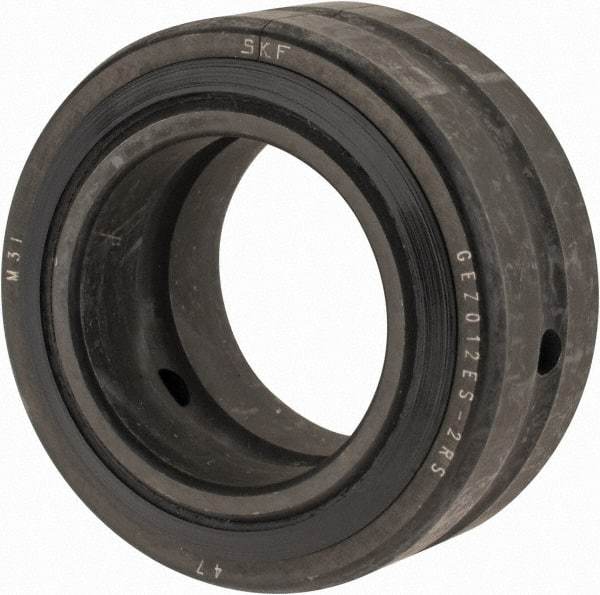 SKF - 3/4" Bore Diam, 7,088 Lb Dynamic Capacity, Spherical Plain Bearing - 1-1/4" OD, 0.656" Thick, 20,925 Lb Static Load Capacity - Industrial Tool & Supply