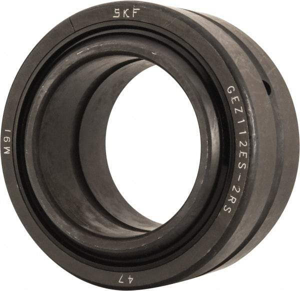 SKF - 1-3/4" Bore Diam, 38,250 Lb Dynamic Capacity, Spherical Plain Bearing - 2-13/16" OD, 1-17/32" Thick, 114,750 Lb Static Load Capacity - Industrial Tool & Supply