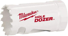 Milwaukee Tool - 1" Diam, 1-1/2" Cutting Depth, Hole Saw - Bi-Metal Saw, Toothed Edge - Industrial Tool & Supply