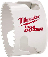 Milwaukee Tool - 2-1/8" Diam, 1-1/2" Cutting Depth, Hole Saw - Bi-Metal Saw, Toothed Edge - Industrial Tool & Supply