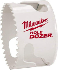 Milwaukee Tool - 2-1/4" Diam, 1-1/2" Cutting Depth, Hole Saw - Bi-Metal Saw, Toothed Edge - Industrial Tool & Supply