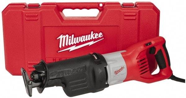 Milwaukee Tool - 2,800 Strokes per Minute, 1-1/4 Inch Stroke Length, Electric Reciprocating Saw - 120 Volts, 15 Amps, 1 Blade - Industrial Tool & Supply