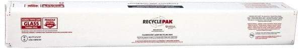 Recyclepak - 48 Inch Long x 6 Inch Wide x 6 Inch Deep, 4 Gallon, Lamp Recycling Box - 15 Piece, T12 or 30 Piece, T8 Capacity, Box - Industrial Tool & Supply