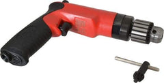 Sioux Tools - 3/8" Reversible Keyed Chuck - Pistol Grip Handle, 2,500 RPM, 14.16 LPS, 30 CFM, 1 hp - Industrial Tool & Supply
