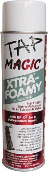Tap Magic - Tap Magic Xtra-Foamy, 17 oz Aerosol Cutting Fluid - Semisynthetic - Industrial Tool & Supply