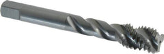 OSG - 1/2-13 UNC 3 Flute 2B Bottoming Spiral Flute Tap - Vanadium High Speed Steel, Oxide Finish, 3-3/8" OAL, Right Hand Flute, Right Hand Thread, H5 - Exact Industrial Supply