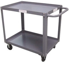 Value Collection - 1,200 Lb Capacity, 18" Wide x 30" Long x 34-5/8" High Service Cart - 2 Shelf, Steel - Industrial Tool & Supply