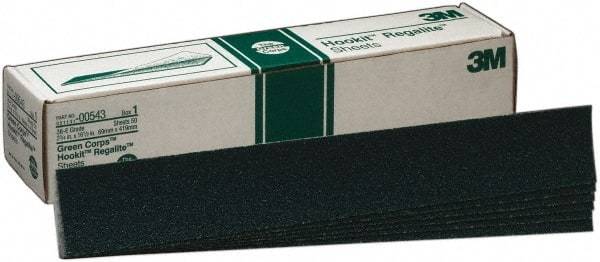 3M - 36 Grit, Ceramic/Aluminum Oxide Sanding Sheet - 16-1/2" Long x 2-3/4" Wide, Very Coarse Grade, E Weighted Paper Backing - Industrial Tool & Supply