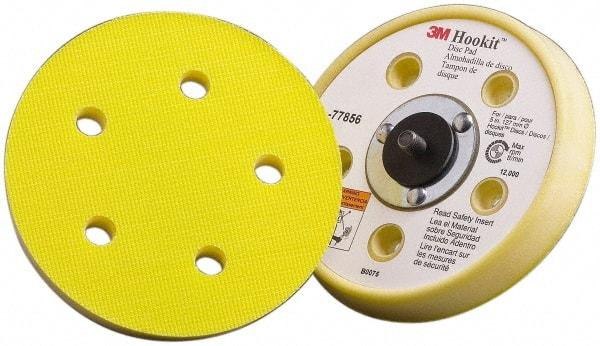 3M - 5" Diam Hook & Loop Disc Backing Pad - Soft Density, 12,000 RPM - Industrial Tool & Supply