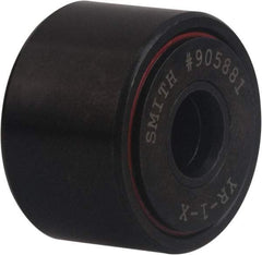 Accurate Bushing - 1" Bore, 3" Roller Diam x 1-3/4" Roller Width, Carbon Steel Yoke Cam Follower - 20,200 Lb Dynamic Load Capacity, 1-13/16" Overall Width - Industrial Tool & Supply