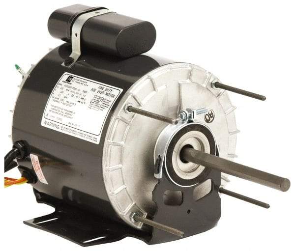 US Motors - 3/4 hp, TENV Enclosure, Auto Thermal Protection, 1,075 RPM, 230 Volt, 60 Hz, Industrial Electric AC/DC Motor - Size 56 Frame, Resilient Mount, 2 Speed, Ball Bearings, 3.7 Full Load Amps, A Class Insulation, Reversible - Industrial Tool & Supply