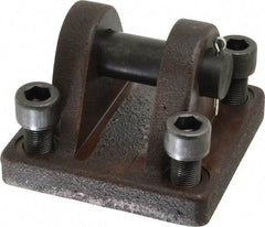 Schrader Bellows - Hydraulic Cylinder Cap Clevis Mounting Kit - 3-1/4" Bore - Industrial Tool & Supply