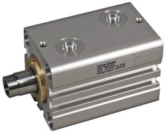 Schrader Bellows - 32 Bore, 18 Rod Diam, Double Acting Aluminum Body Compact Hydraulic Cylinder - 2,030 psi Max Working Pressure, 89mm OAL, 25mm Stroke Length - Industrial Tool & Supply