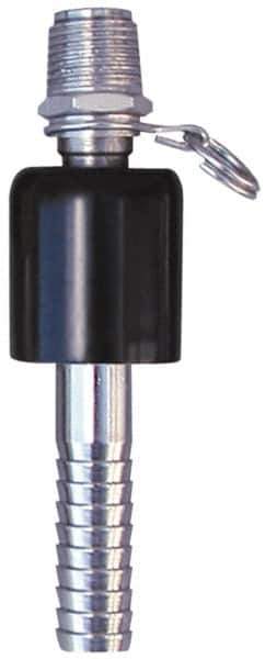 SuperKlean - NPT x 5/8" Hose Barb, Ball Type Swivel Hose Adapter - Stainless Steel - Industrial Tool & Supply