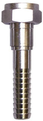 SuperKlean - FGHT x 5/8" Hose Barb, FGHT x Hose Barb Swivel - Stainless Steel - Industrial Tool & Supply