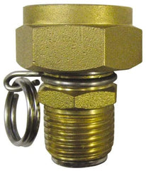SuperKlean - 1/2 & 3/4 MNPT x FGHT Swivel Hose Adapter - Brass & Stainless Steel - Industrial Tool & Supply