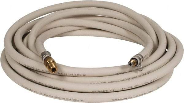 SuperKlean - 3/4" ID x 1.14" OD, 250 Working psi, White EPDM Washdown Hose - 50' Long, 32 to 200°F - Industrial Tool & Supply