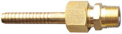 SuperKlean - NPT x 1/2" Hose Barb, 3 Piece Mixer Adapter - Brass - Industrial Tool & Supply