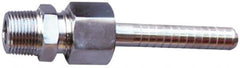 SuperKlean - NPT x 1/2" Hose Barb, 3 Piece Mixer Adapter - Stainless Steel - Industrial Tool & Supply