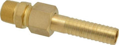 SuperKlean - NPT x 3/4" Hose Barb, 3 Piece Mixer Adapter - Brass - Industrial Tool & Supply