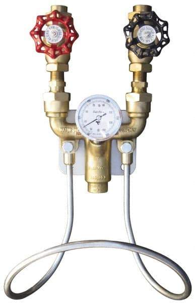 SuperKlean - 150 Max psi, Brass Water Mixing Valve & Unit - FNPT End Connections - Industrial Tool & Supply