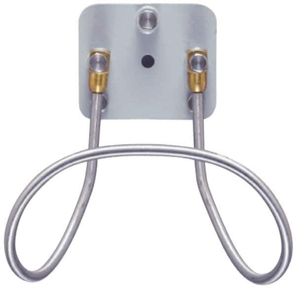 SuperKlean - Air & Water Hose Rack - Stainless Steel Bolts, Brass End Fittings & Aluminum Plate - Industrial Tool & Supply